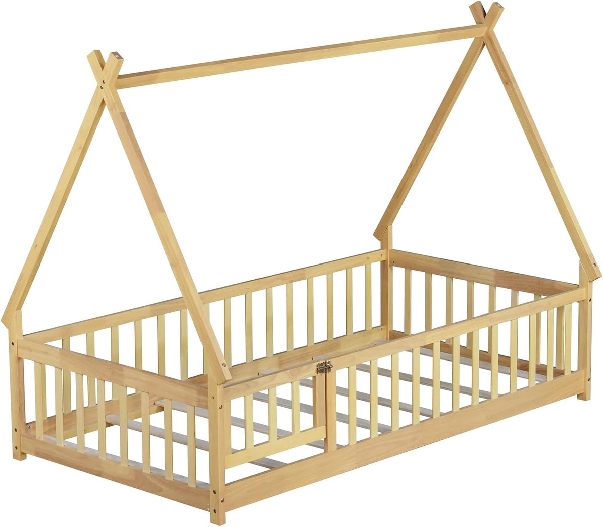 Bellemave Cama de suelo Montessori de tamaño individual para niños,...