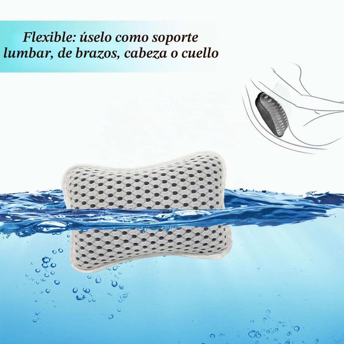 Almohadas de baño para tina, almohadas de spa para casa para bañera...