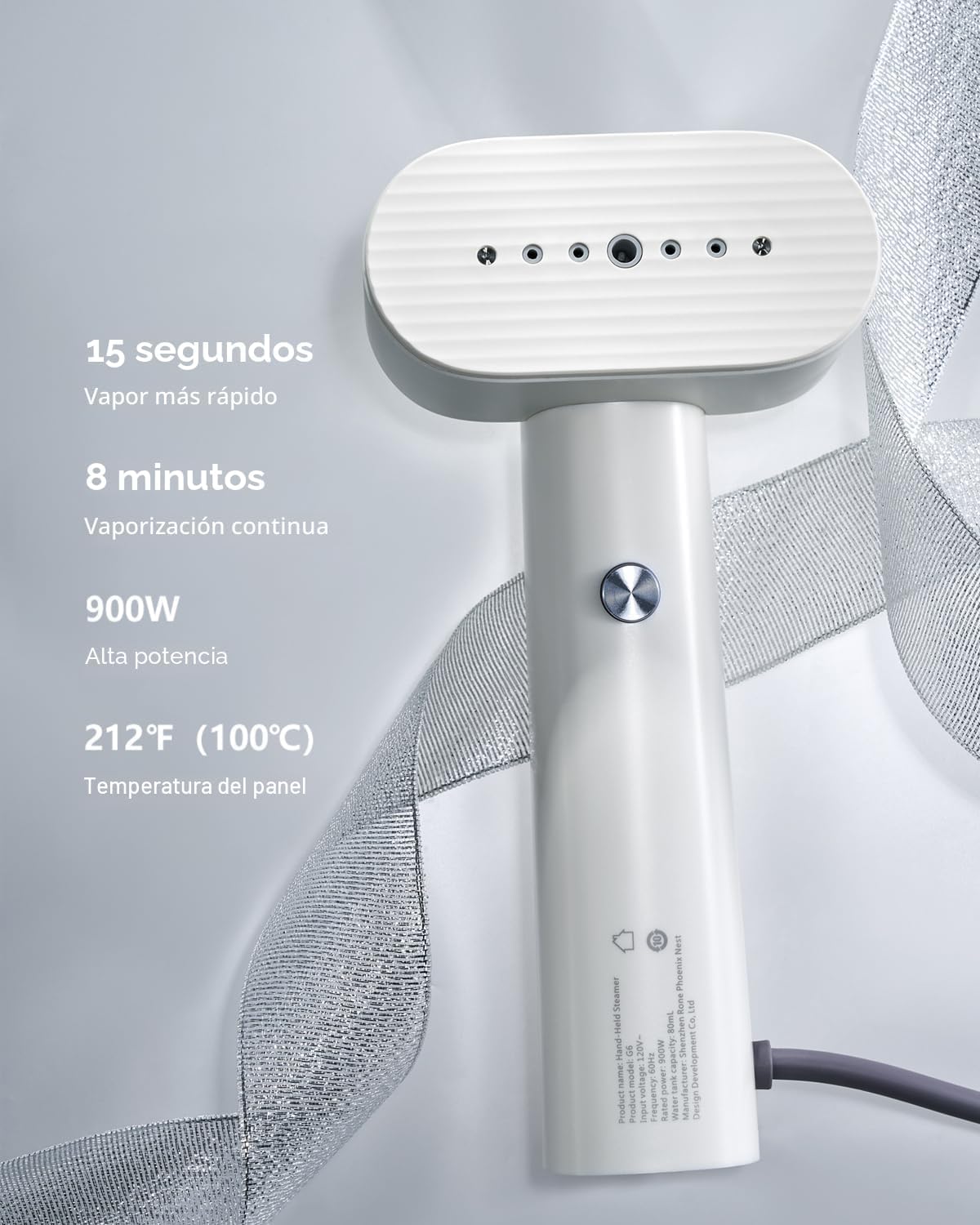 Vaporizador G6 para ropa, plancha de vapor portátil de viaje para r...