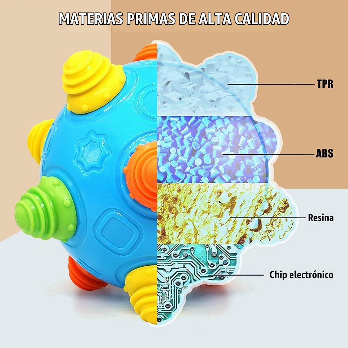 VANLINNY Juguetes de bebé para niños pequeños, bola de música que s...