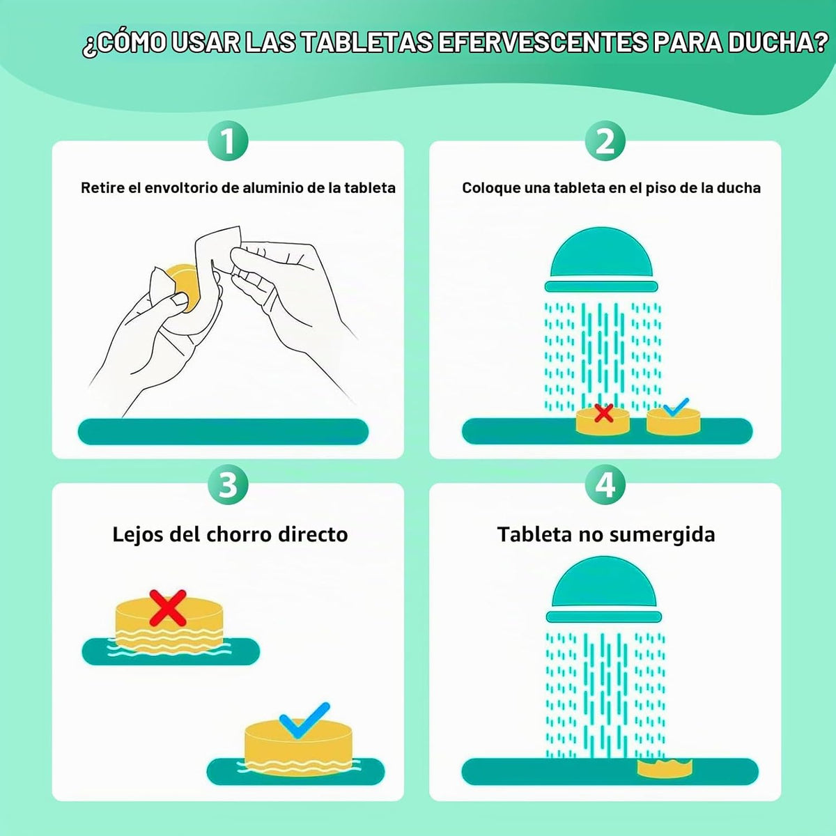 Vaporizadores de ducha de eucalipto y menta para aromaterapia con a...