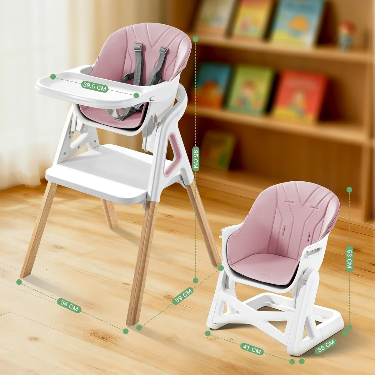 Silla alta para bebé, para bebés y niños pequeños, silla alta conve...