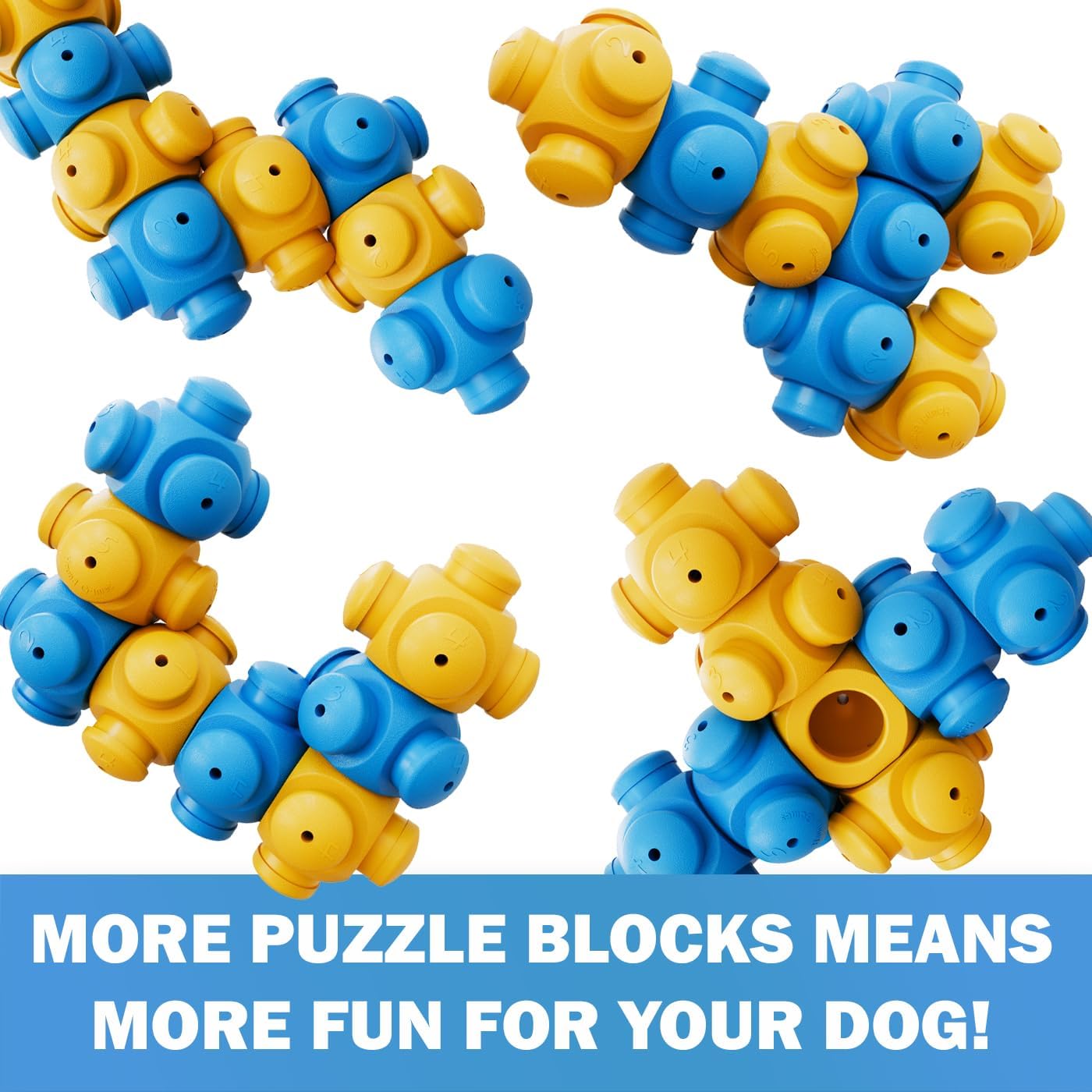 Juguetes de rompecabezas para perros inteligentes, interactivos, qu...