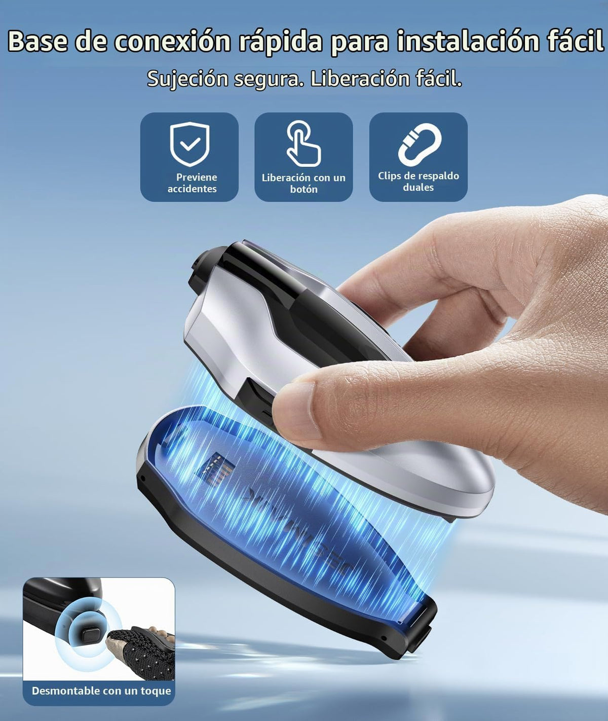 JESIMAIK Auriculares Bluetooth H6 para casco de motocicleta, sistem...