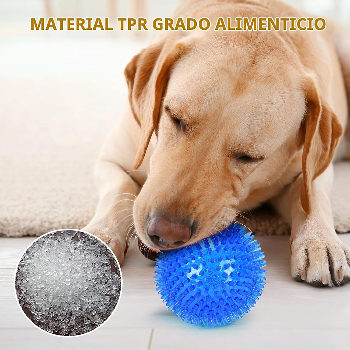 petizer Paquete de 6 bolas de juguete chirriantes para perros de 4....
