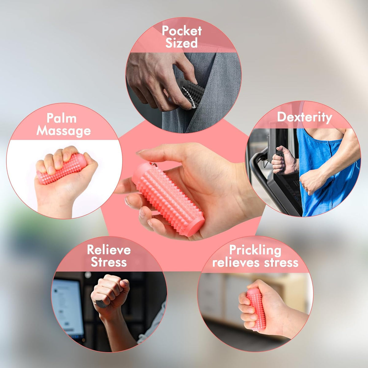 Pain Fidget Paquete de 4, Juguetes Fidget para Adultos, Juguetes Se...