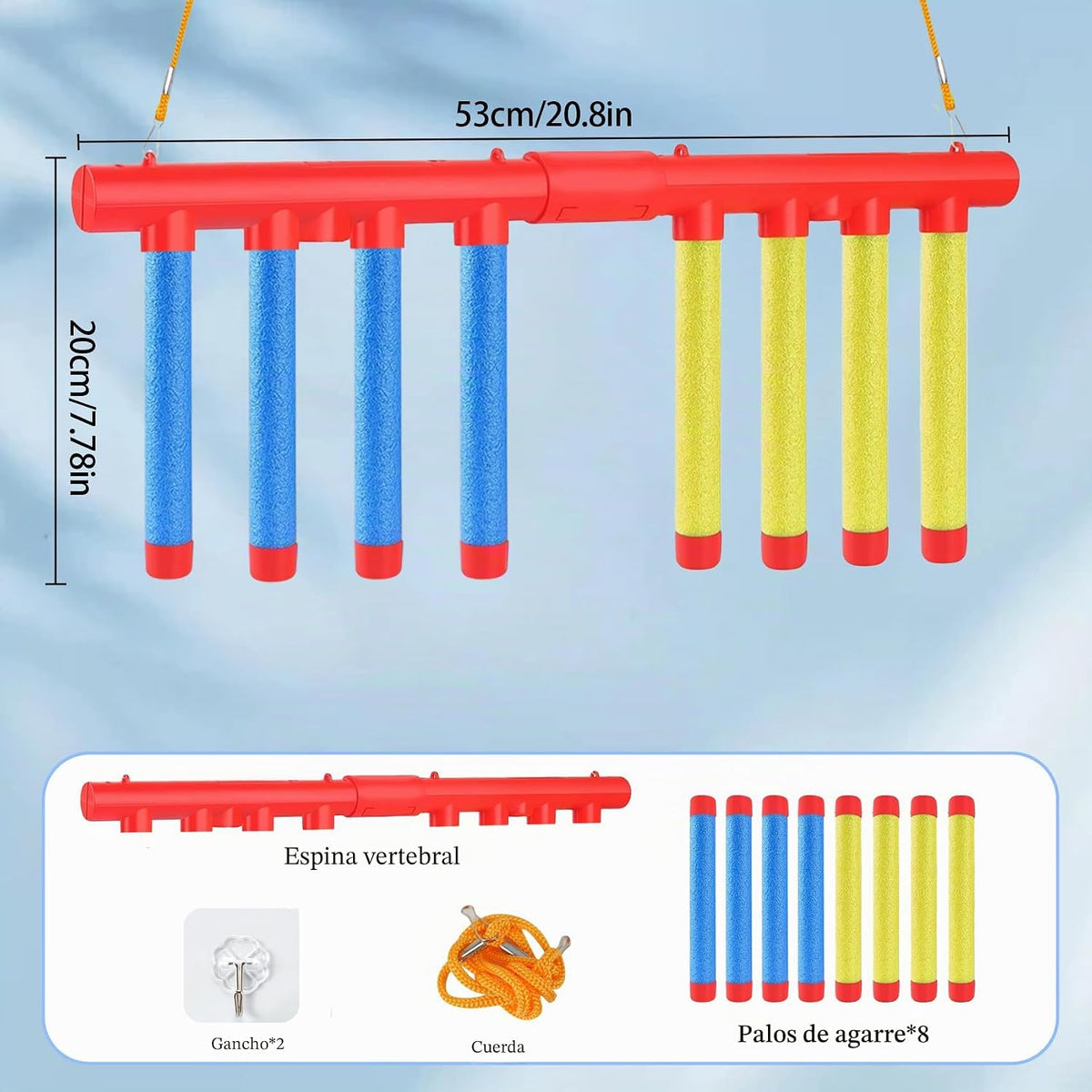 Reflex Drop Sticks Challenge Game - 3 modos de velocidad ajustables...