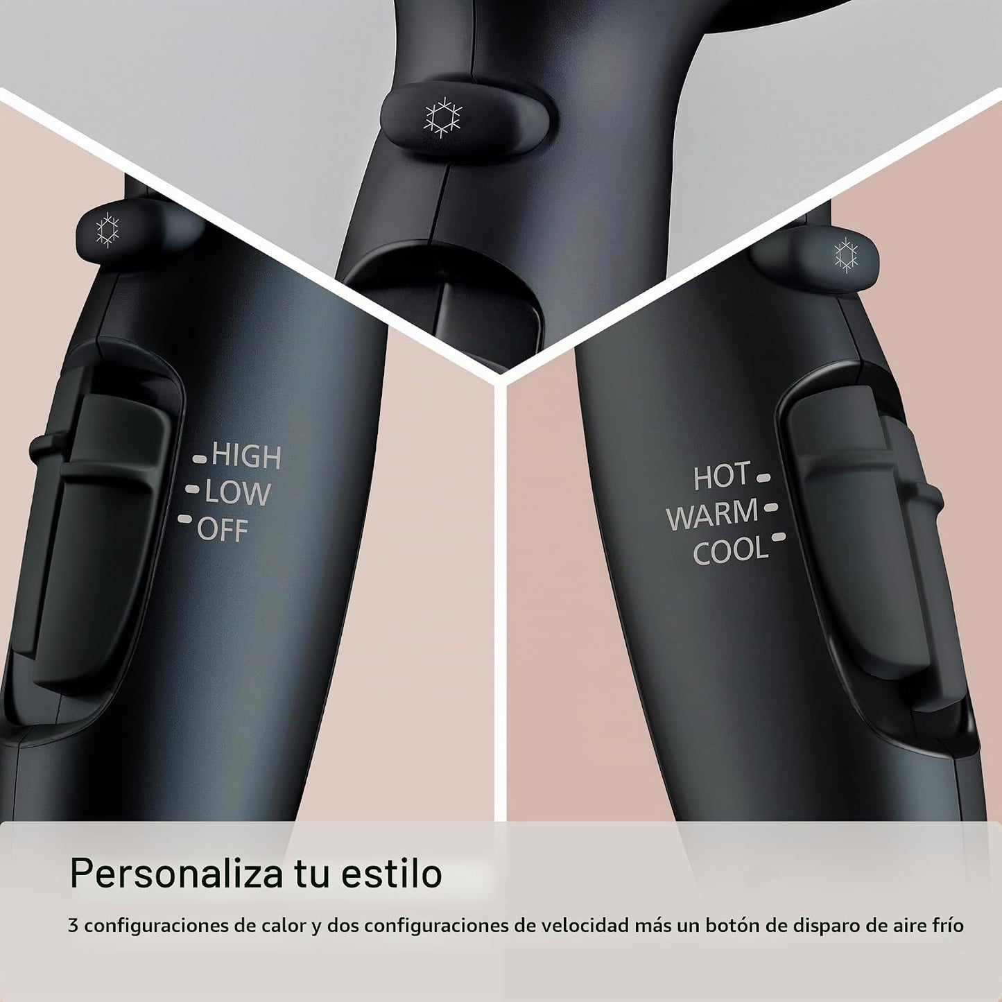 Panasonic Nanoe Secador de Pelo de Salón, Boquilla Oscilante de Sec...