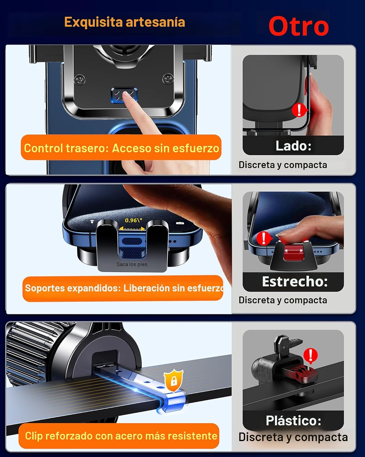 Qifutan Soporte de teléfono para el salpicadero para el parabrisas...