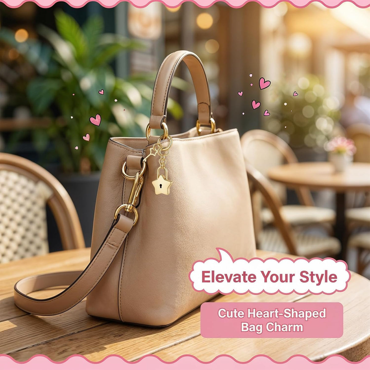 Tucnoeu Colgantes para bolso de candado de corazón - Accesorios de...