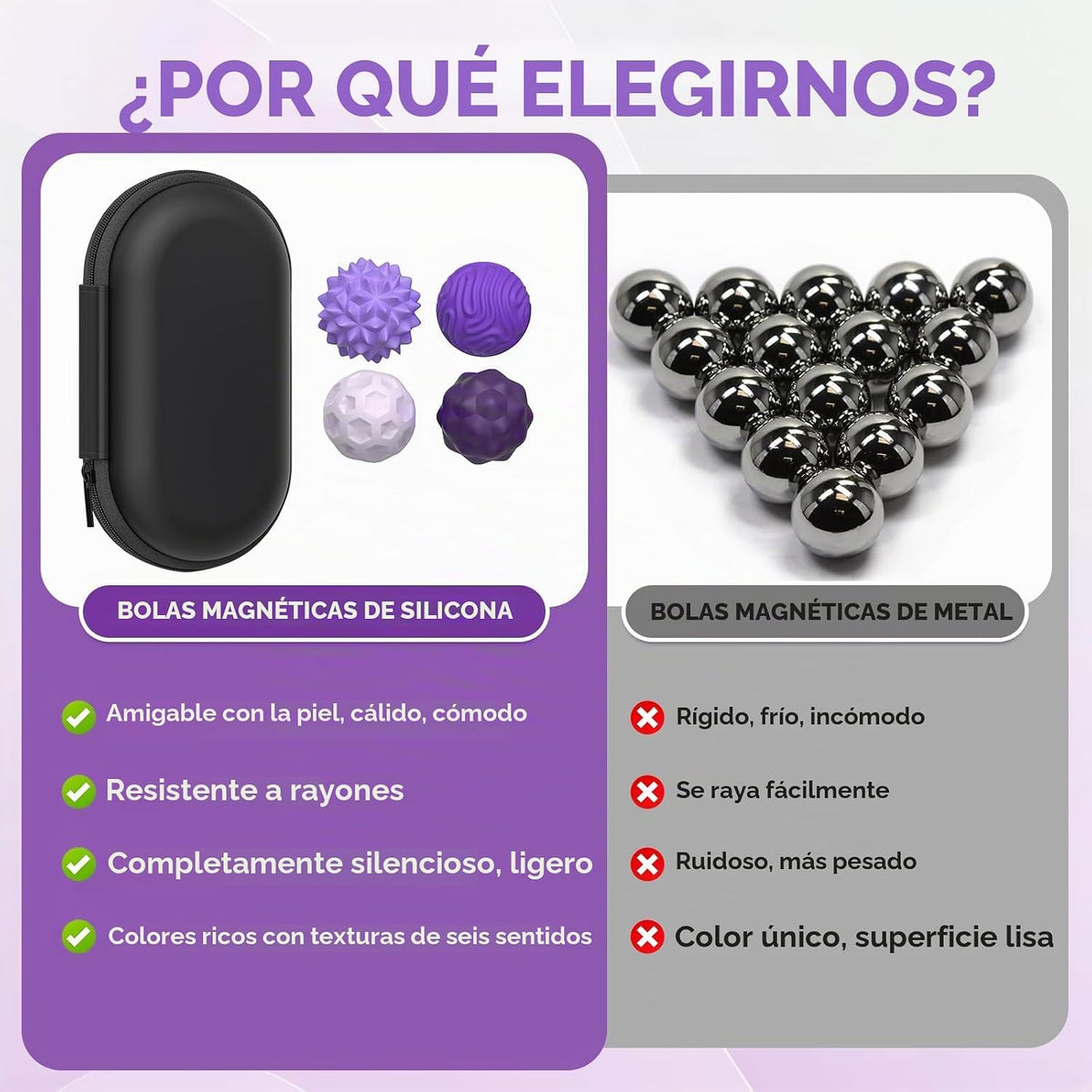 Pelotas magnéticas para adultos y adolescentes, juguetes silencioso...