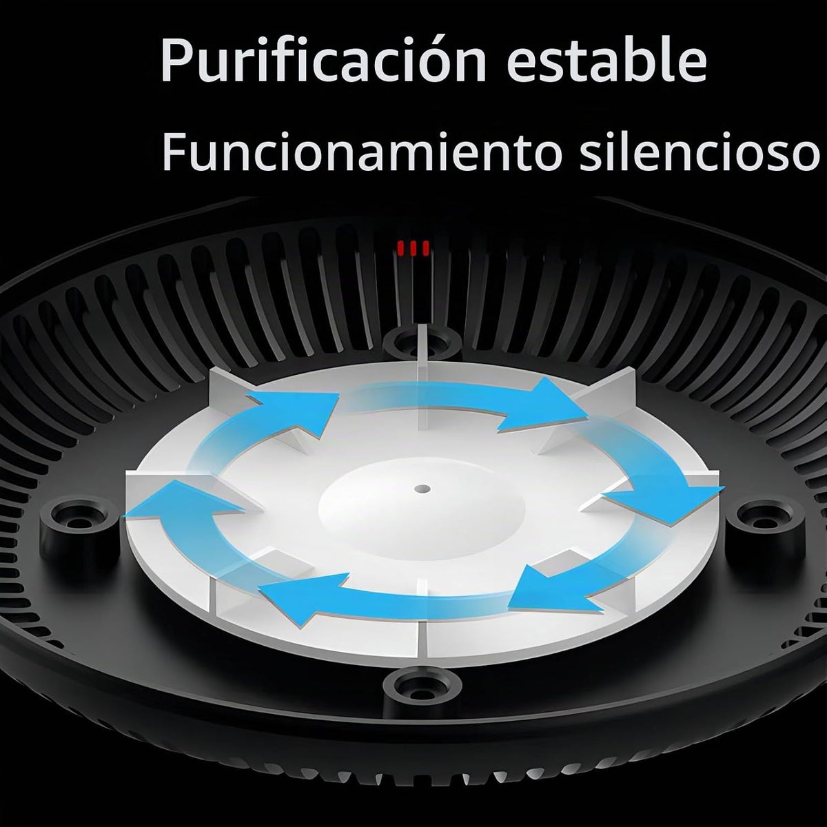 Yinhamnl Cenicero sin humo, purificador de aire 2 en 1, ceniceros m...