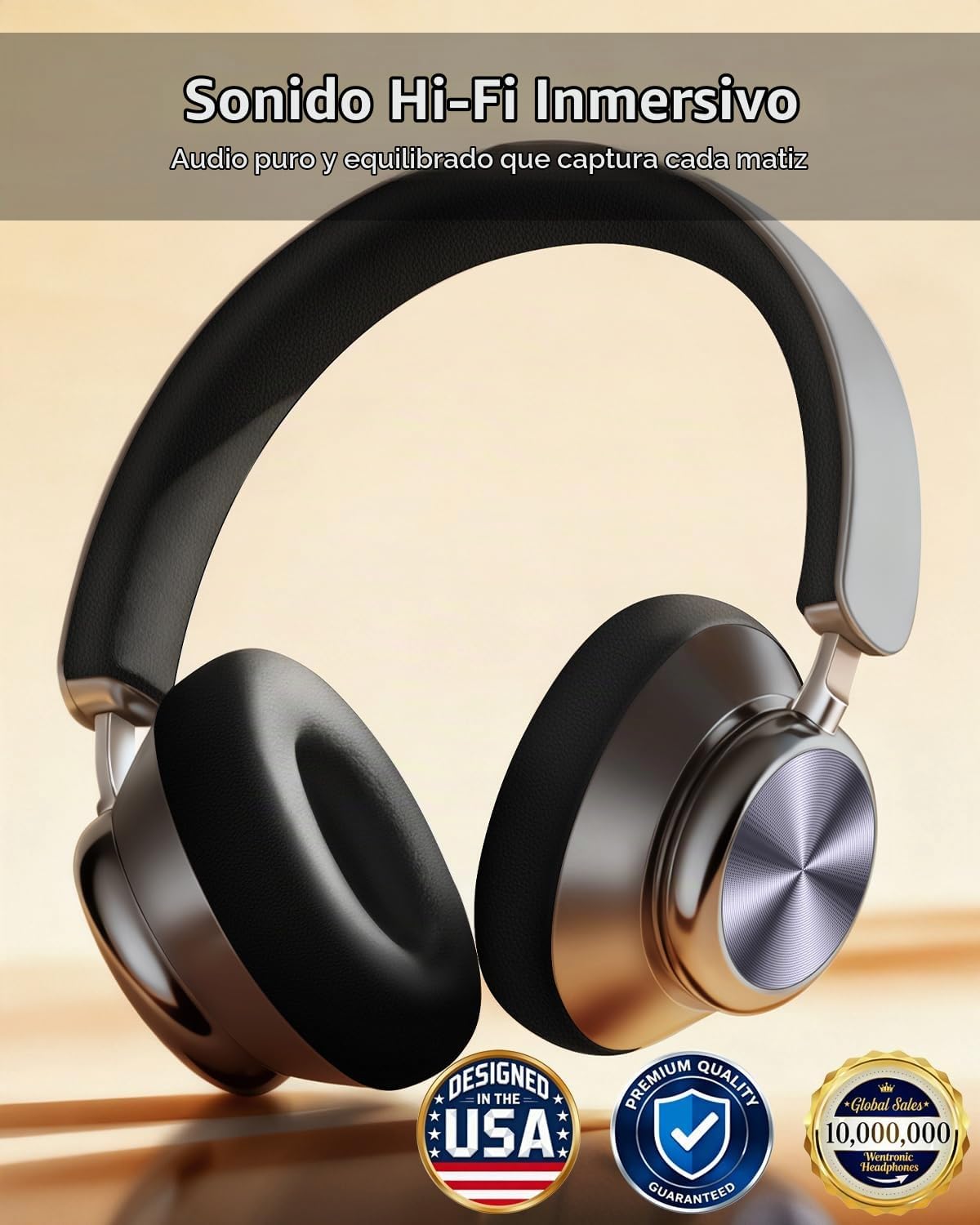Wentronic Y03 Auriculares Bluetooth inalámbricos con cancelación ac...