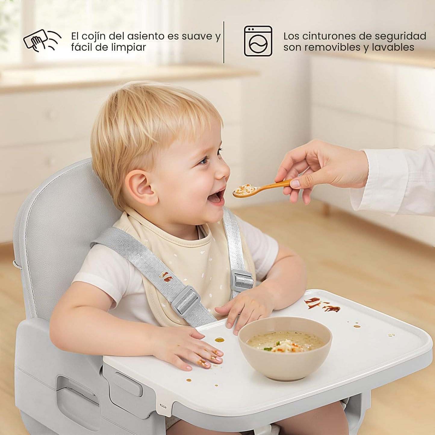 Obee Odee Silla Alta Portátil 3 en 1 para Bebés y Niños Pequeños, S...
