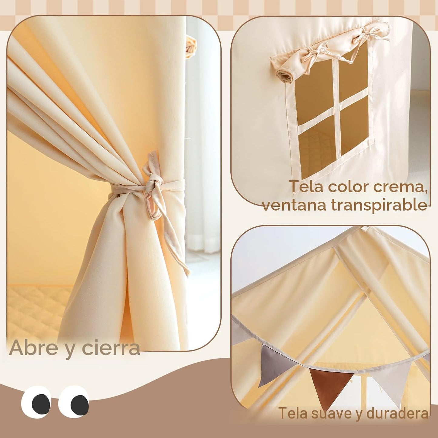 Razee - Tienda de campaña para niños con alfombrilla acolchada, tie...