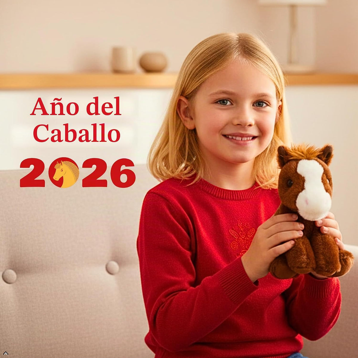 The Petting Zoo Caballo de Peluche, Regalos para Niños, Animales Sa...