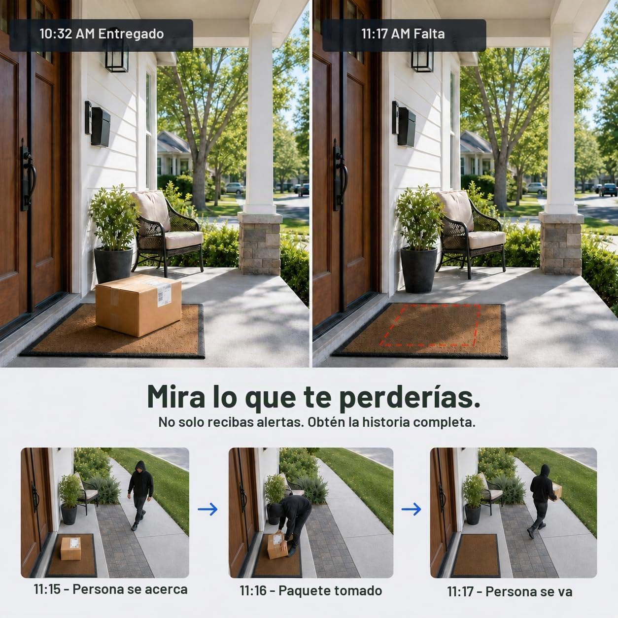 MUBVIEW Cámara de seguridad inalámbrica para exteriores con grabaci...