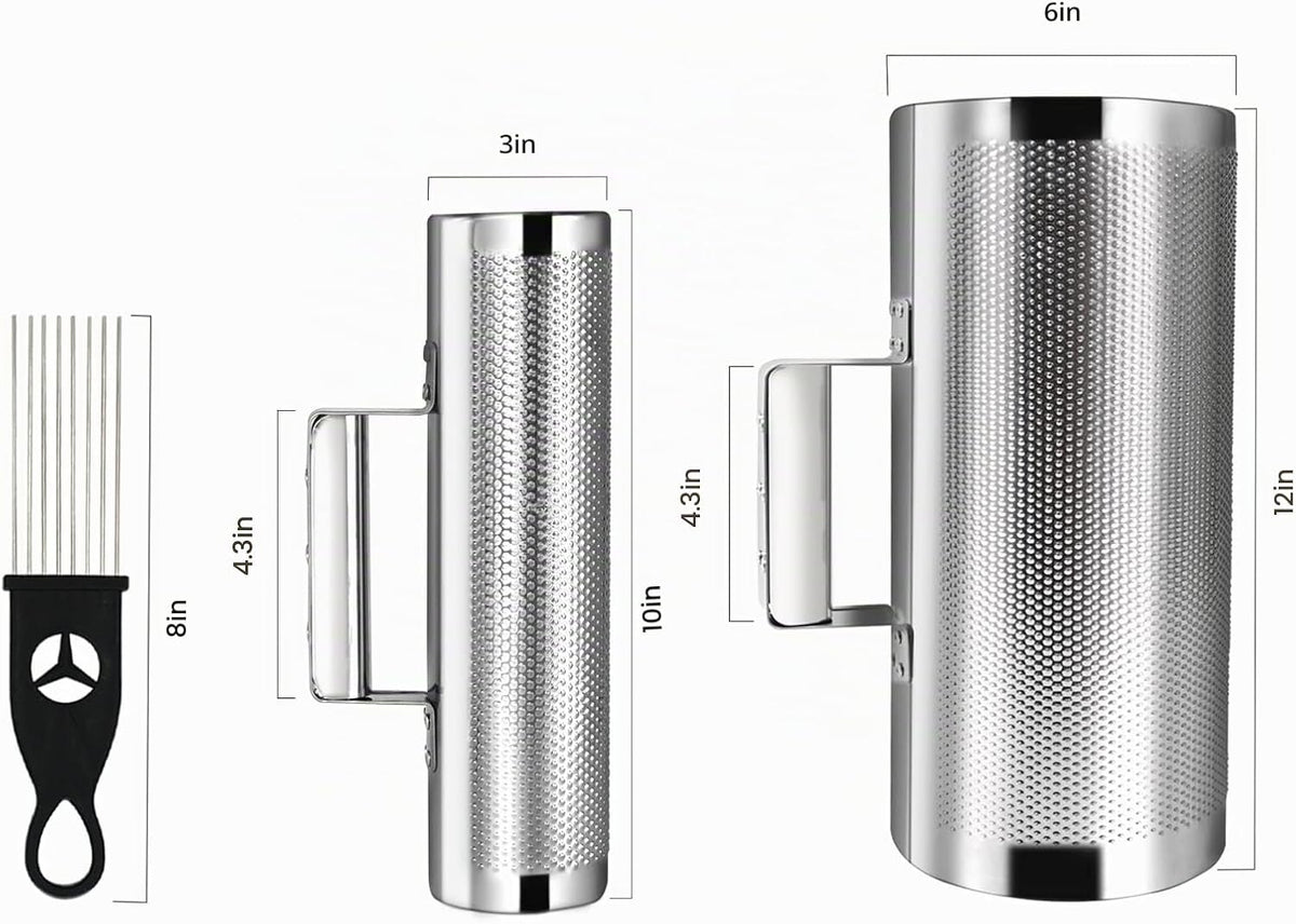 Soulmate Guiro Instrument Guiro Shaker de acero inoxidable 3 "1...