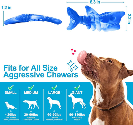PETSTA - Juguetes para morder para perros masticadores agresivos, j...