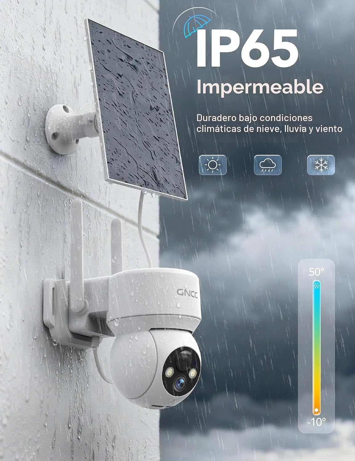 GNCC Wifi al aire libre inalámbrico 2.4G de las cámaras de segurida...