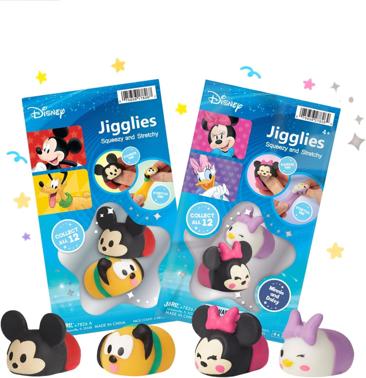 JA-RU Mochi Squishys Toys Mini Squishies de Disney, recuerdos de fi...