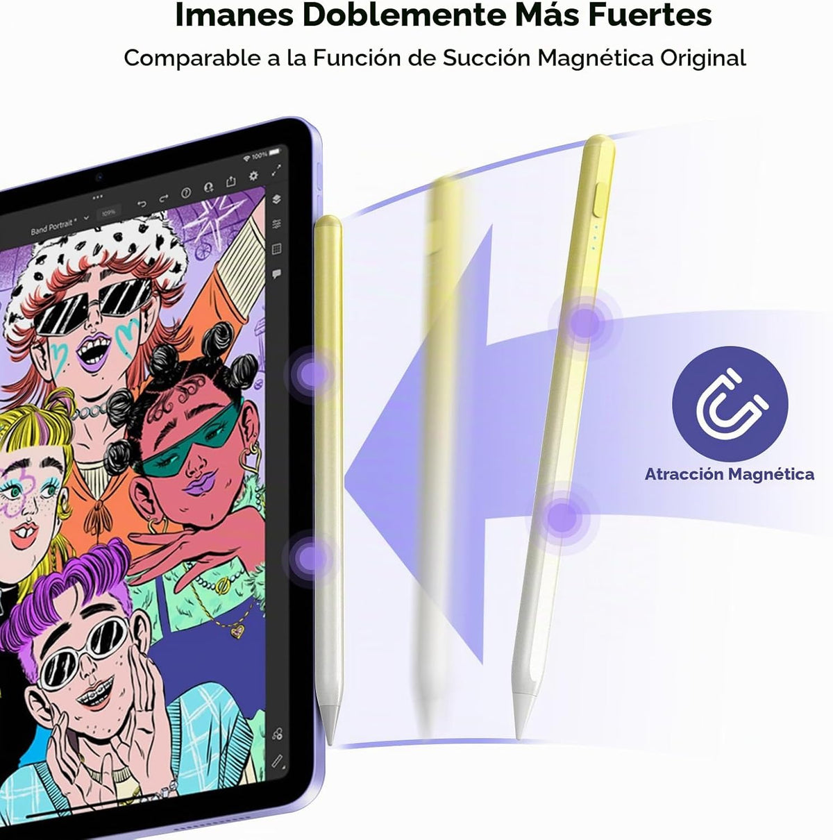 DEGGE - Lápiz capacitivo para iPad 2018-2025, Carga rápida de 15 mi...