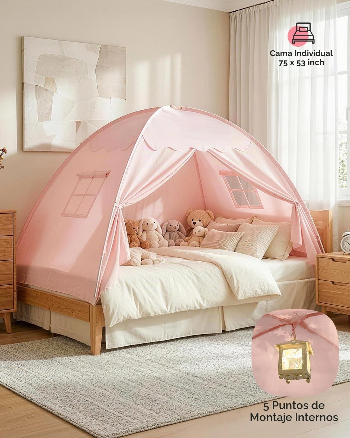 Sumbababy - Tienda de campaña de cama matrimonial para niños en int...