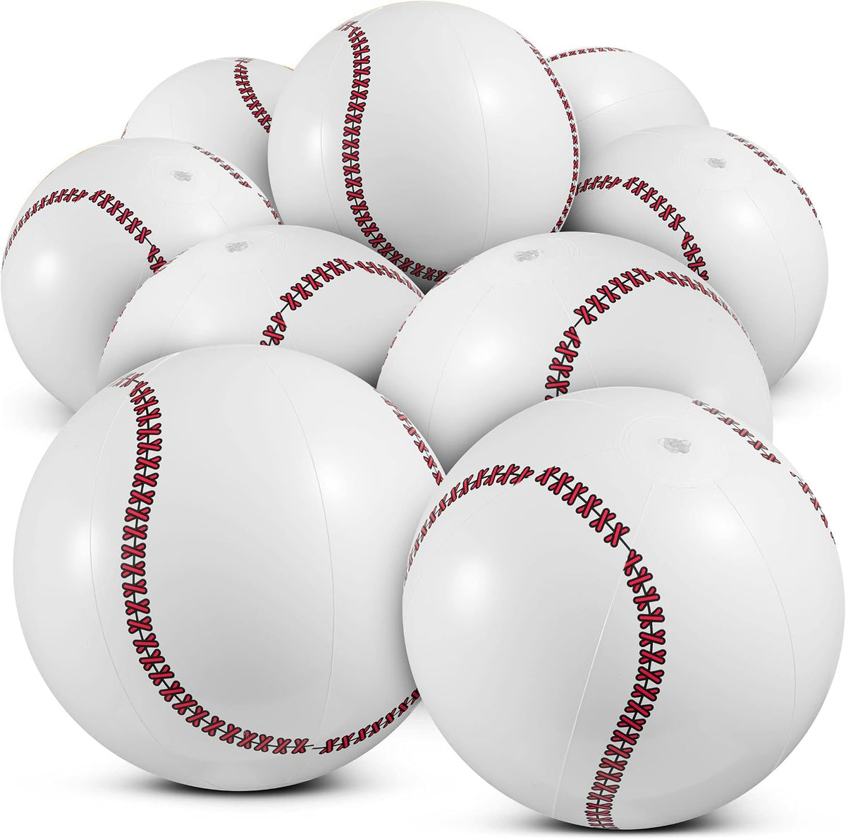 Bedwina Pelotas inflables de béisbol (paquete de 12) de 16 pulgadas...