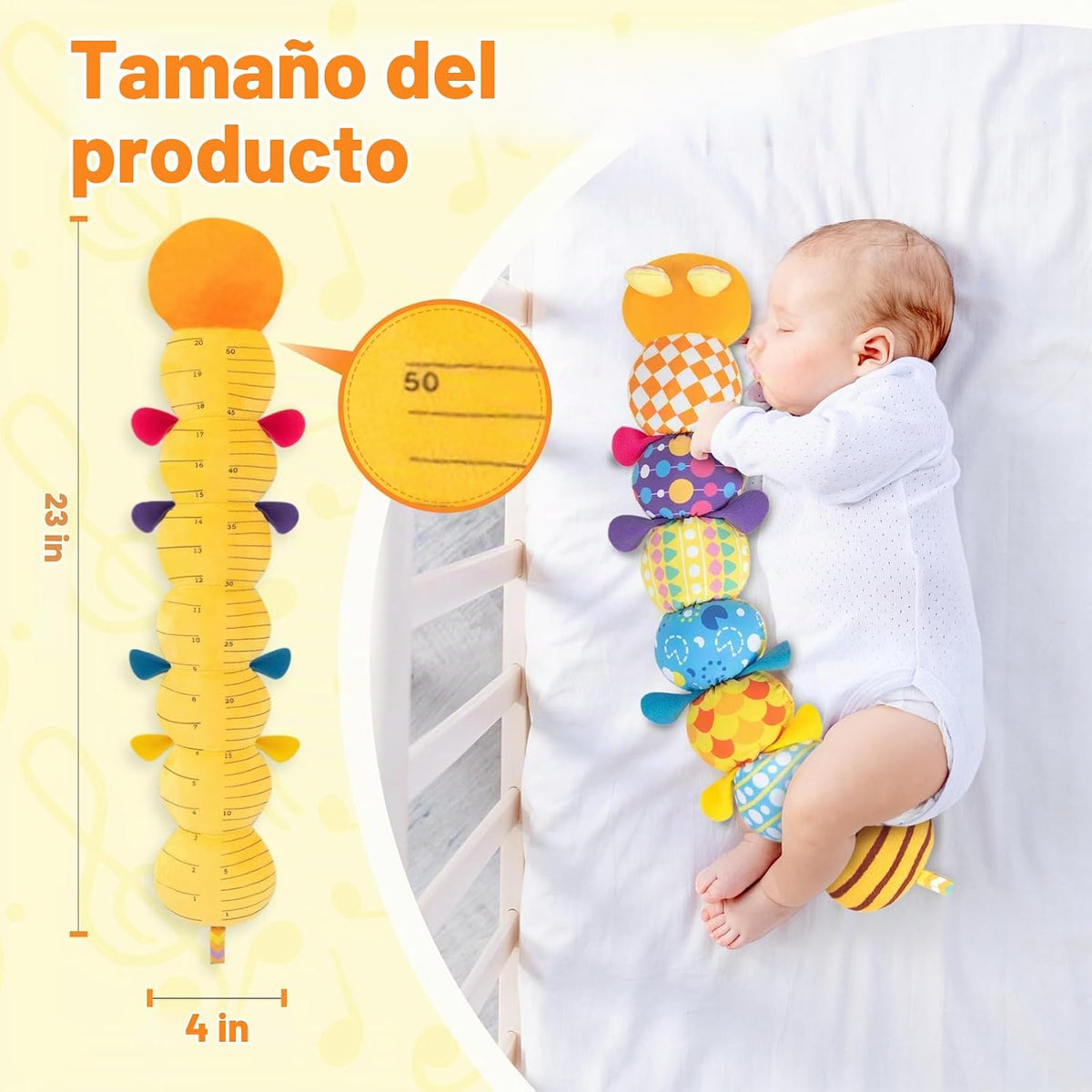 Juguetes sensoriales de oruga para bebés de 0 a 6 a 12 meses | Jugu...