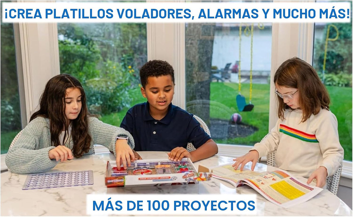 Kit para diseñar circuitos eléctricos Circuits Jr. SC-100, Negro |...