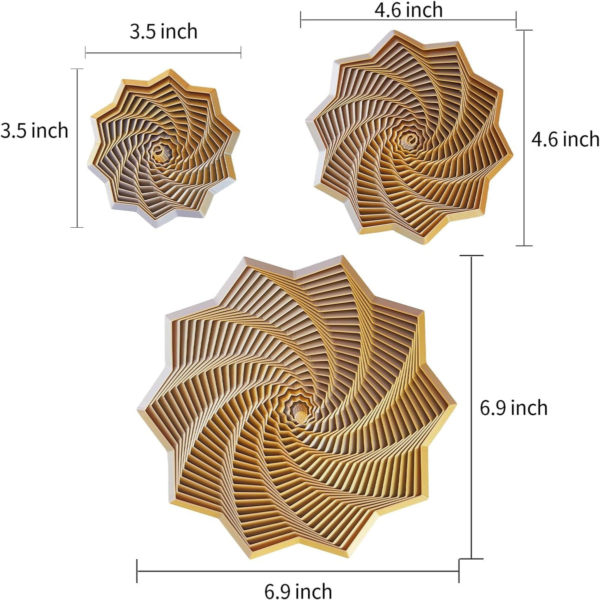 Estrella sensorial antiestrés expandida 3D con asa, alivio del estr...
