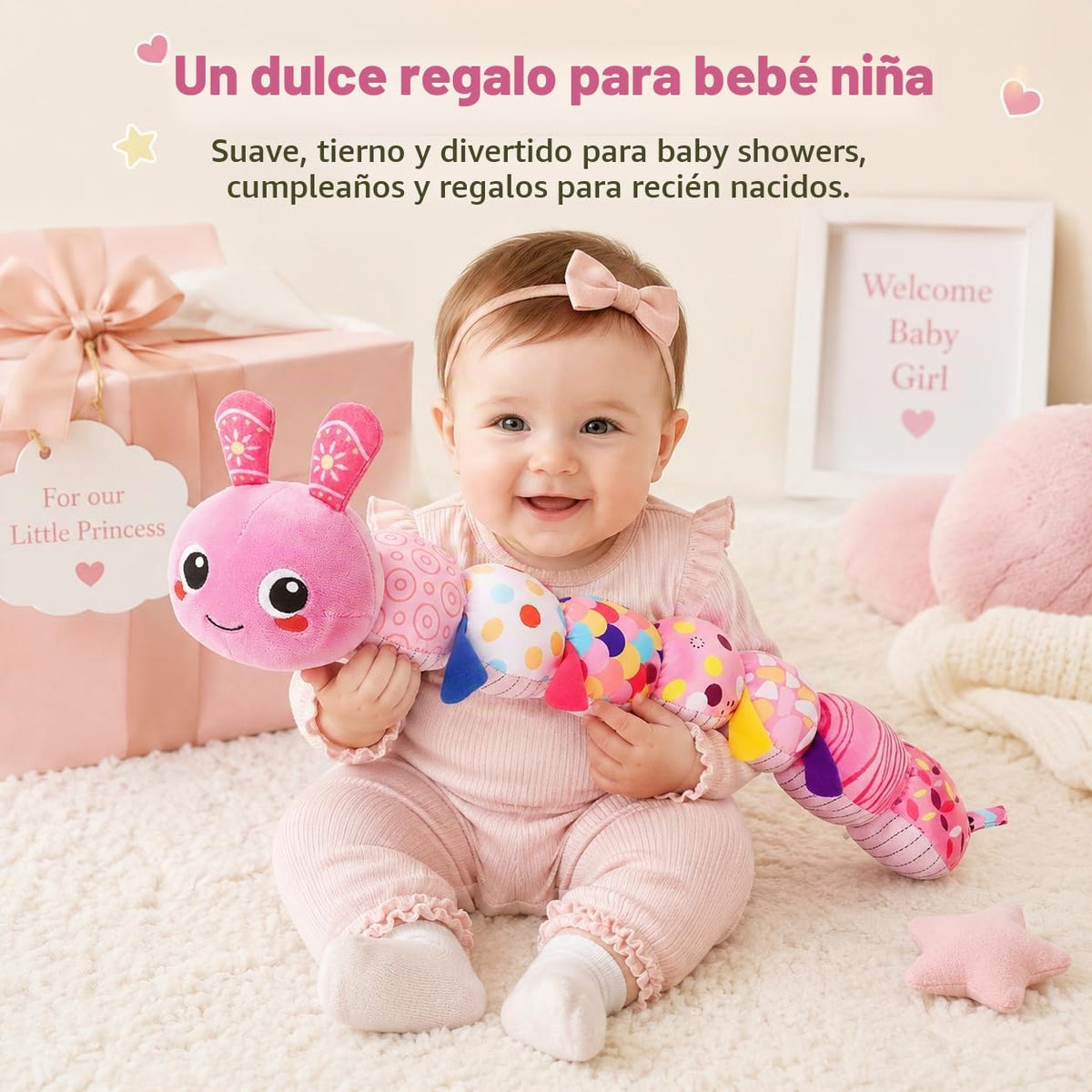 Juguetes sensoriales de oruga para bebés de 0 a 6 a 12 meses | Jugu...