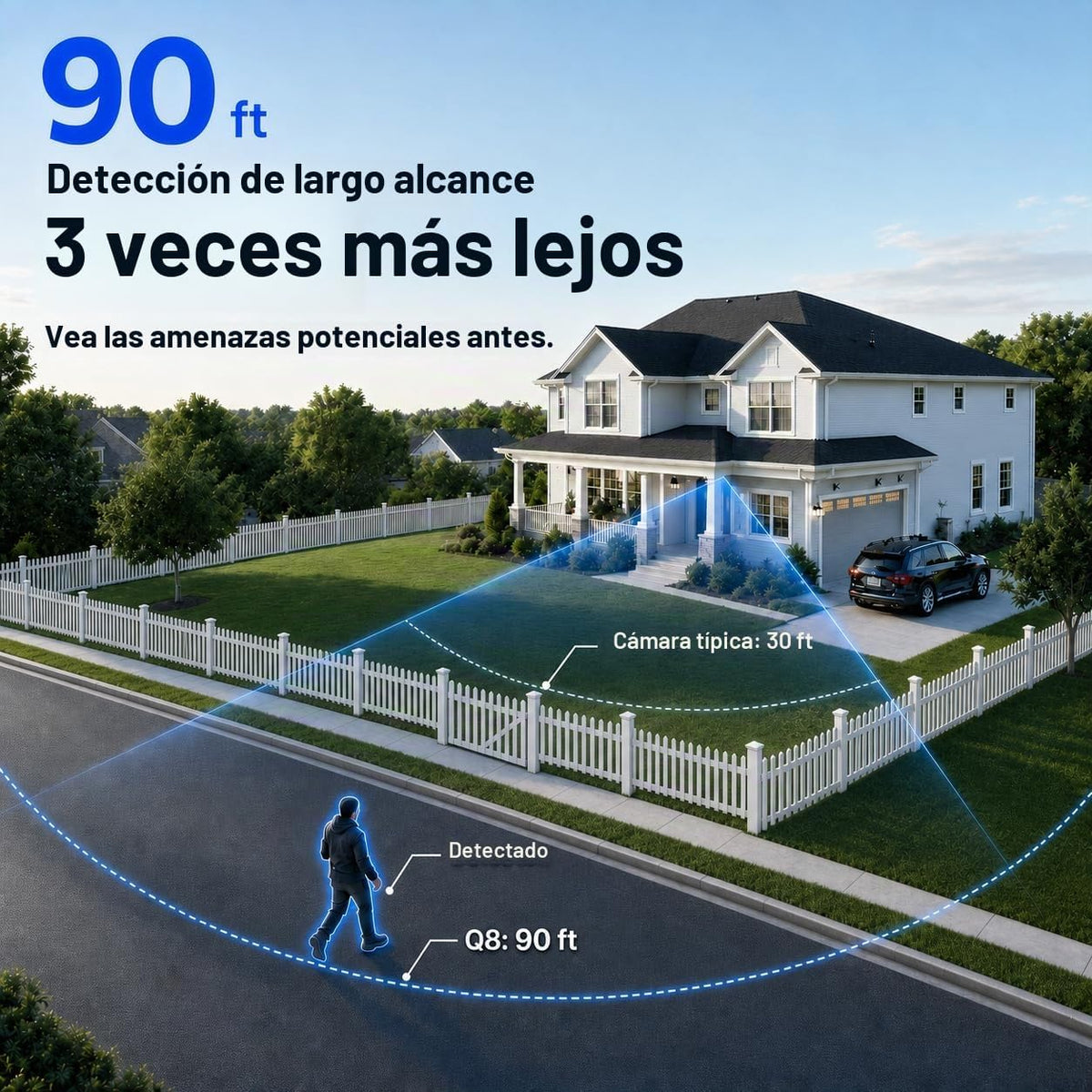 MUBVIEW Cámara de seguridad inalámbrica para exteriores con grabaci...