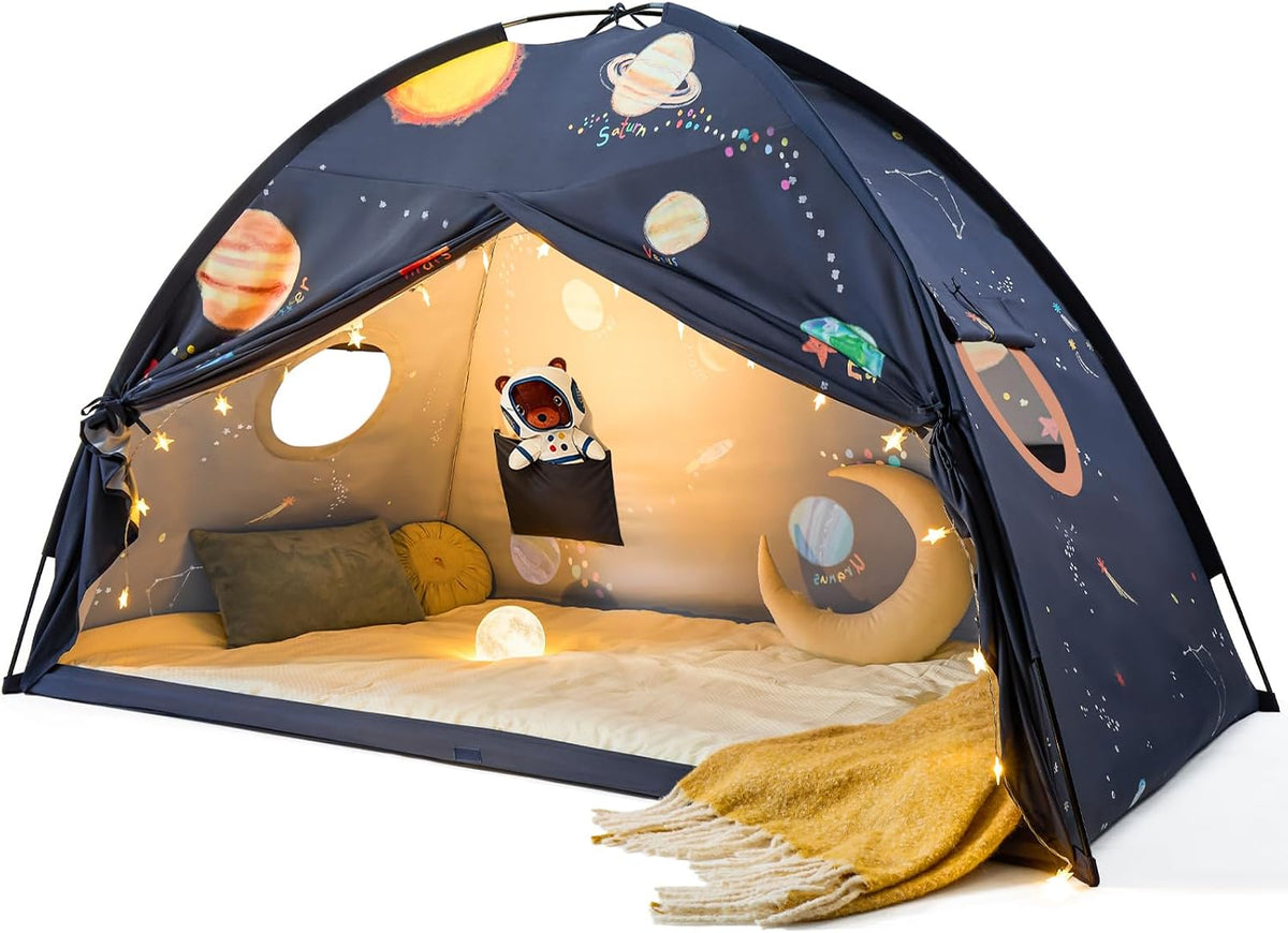 Tiny Land Tienda de campaña Space Galaxy para niños, toldo de cama...