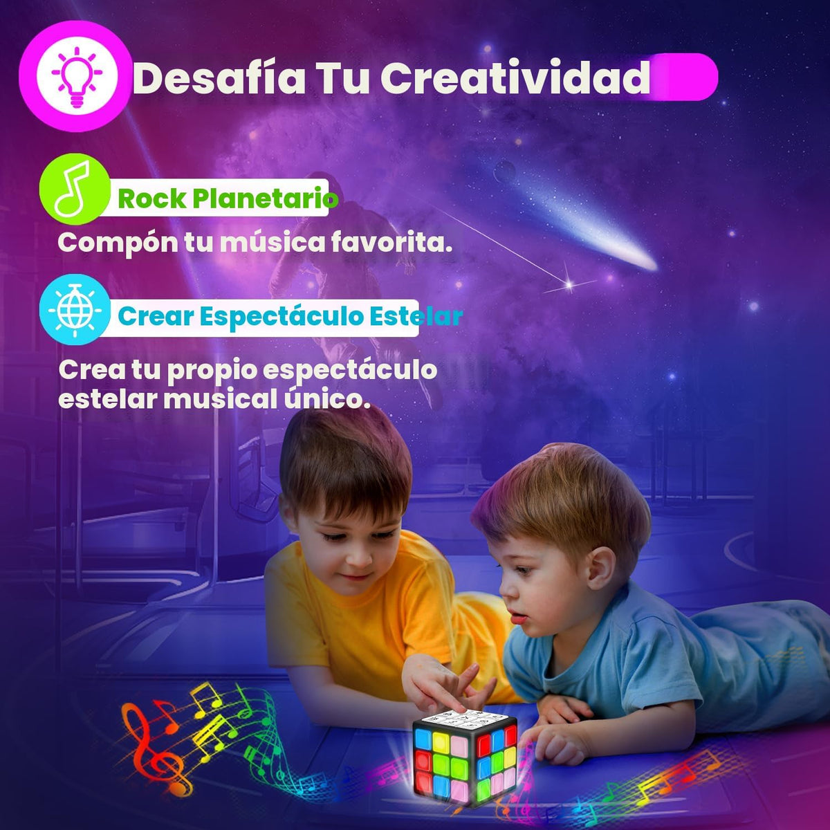 Xinbeiya Cubo de mano recargable con juegos, 15 divertidos juegos d...