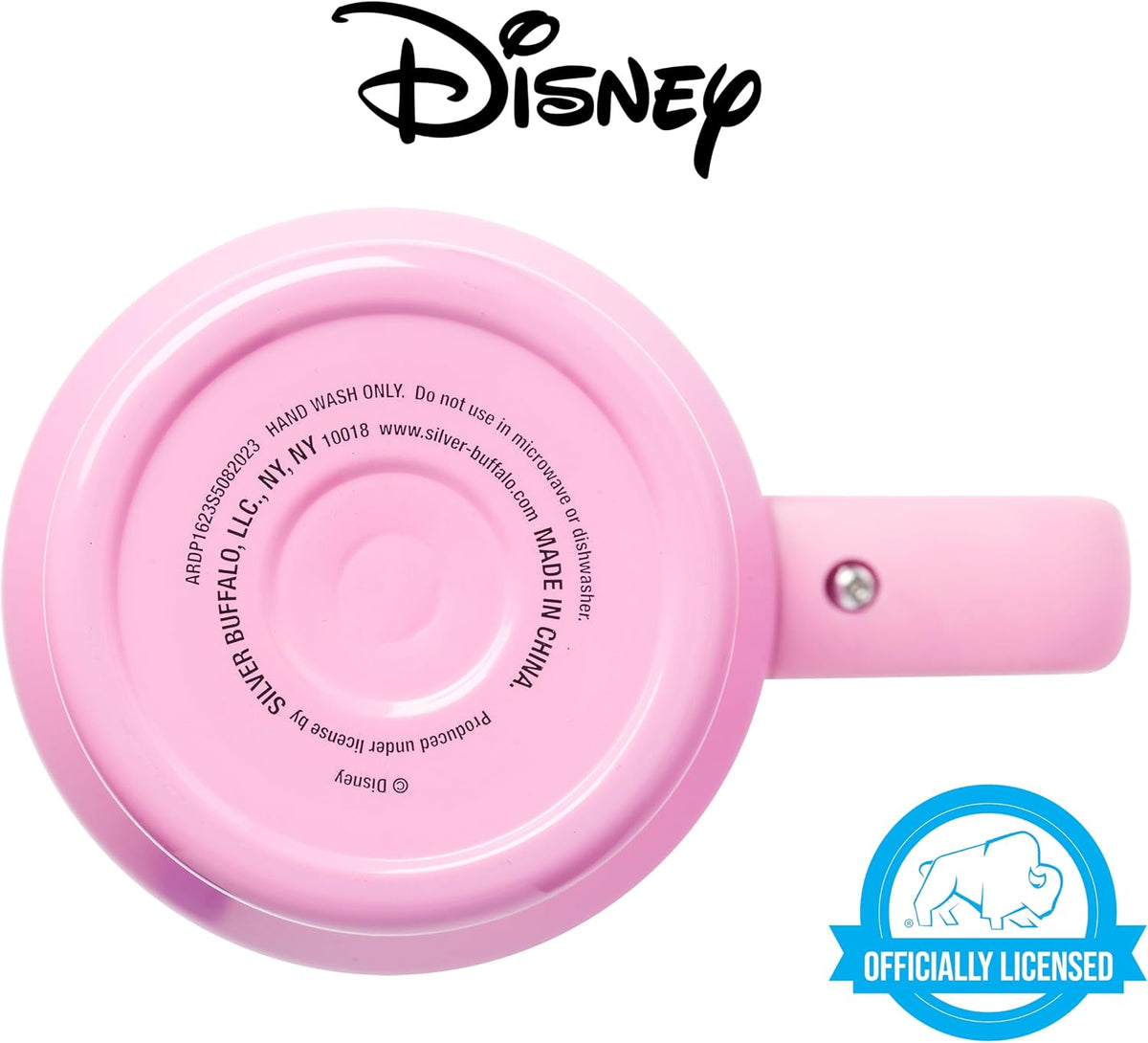 Silver Buffalo Disney Princess - Vaso de acero inoxidable de doble...
