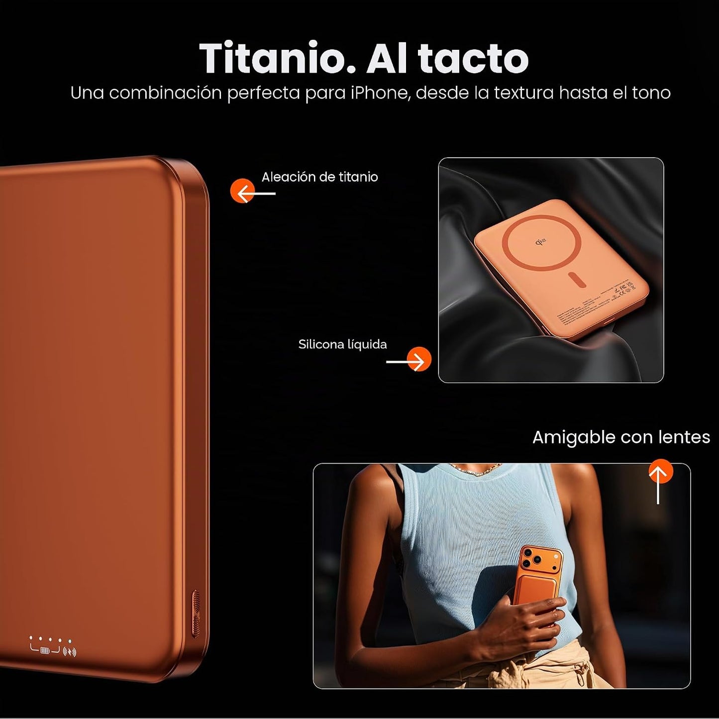 Catmart Qi2 - Banco de energía magnético certificado 10000mAh, carg...