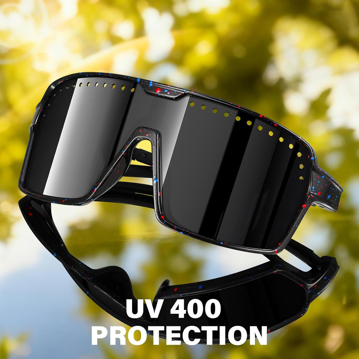 KUGUAOK Gafas de sol polarizadas deportivas para hombre y mujer, ga...