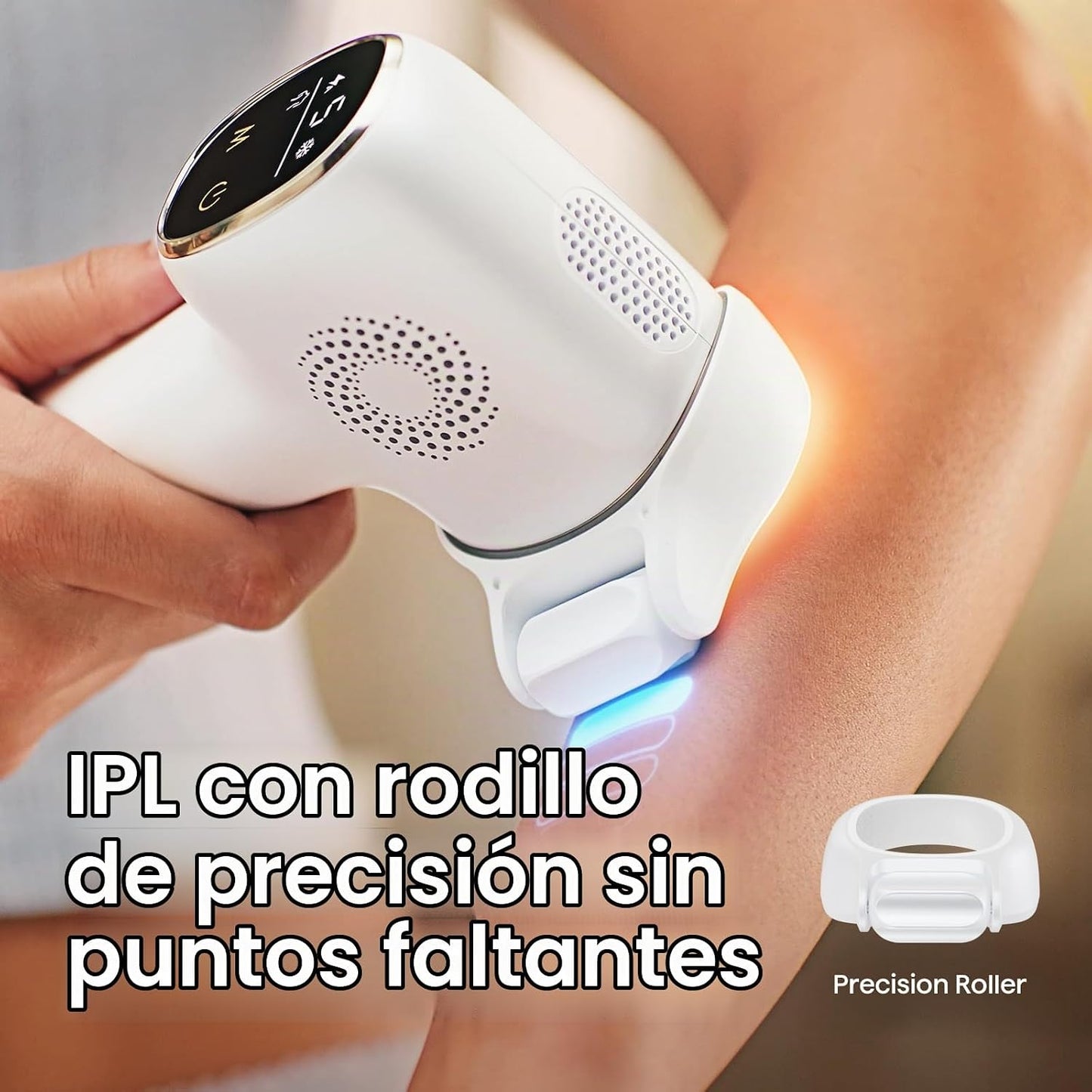 Wavytalk Dispositivo de depilación IPL, Bare It con rodillo de prec...
