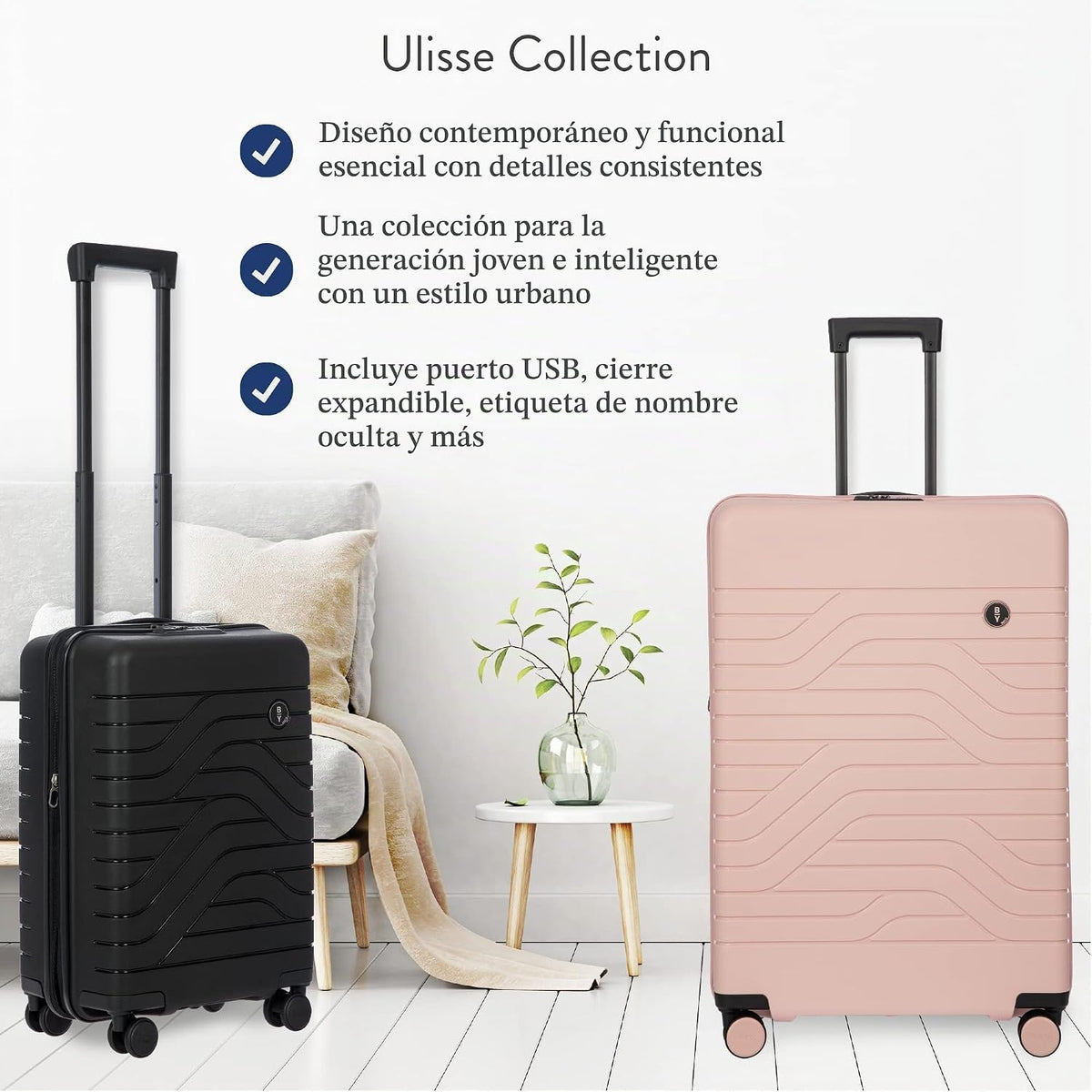 Bric's B|Y Ulisse Spinner Suitecase, Rosado Perla, 30 pulgadas,...