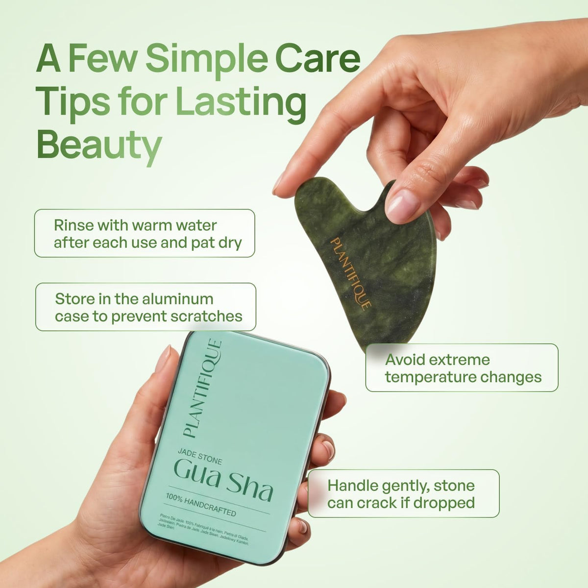 PLANTIFIQUE Gua Sha Herramientas faciales | Regalos | Herramienta d...