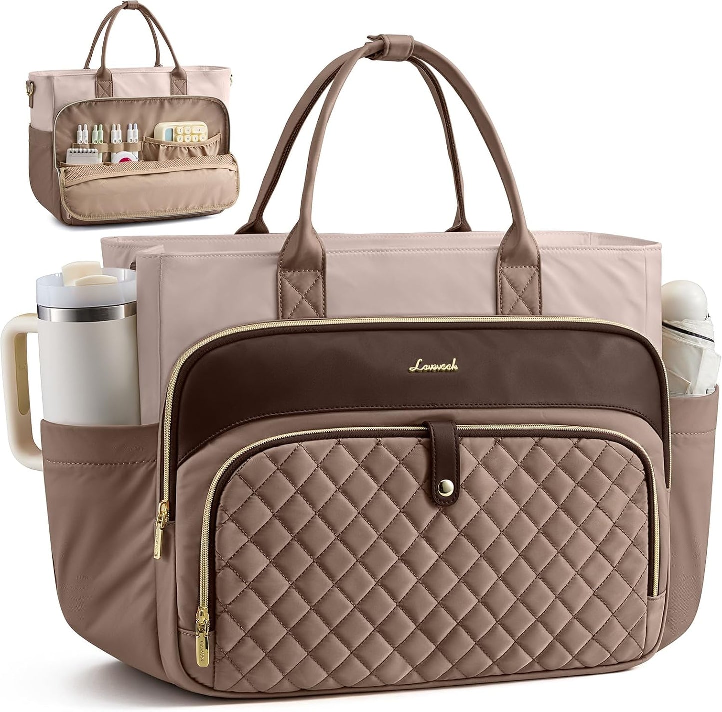 LOVEVOOK Bolsa de mano para profesora para mujer, bolsa de computad...