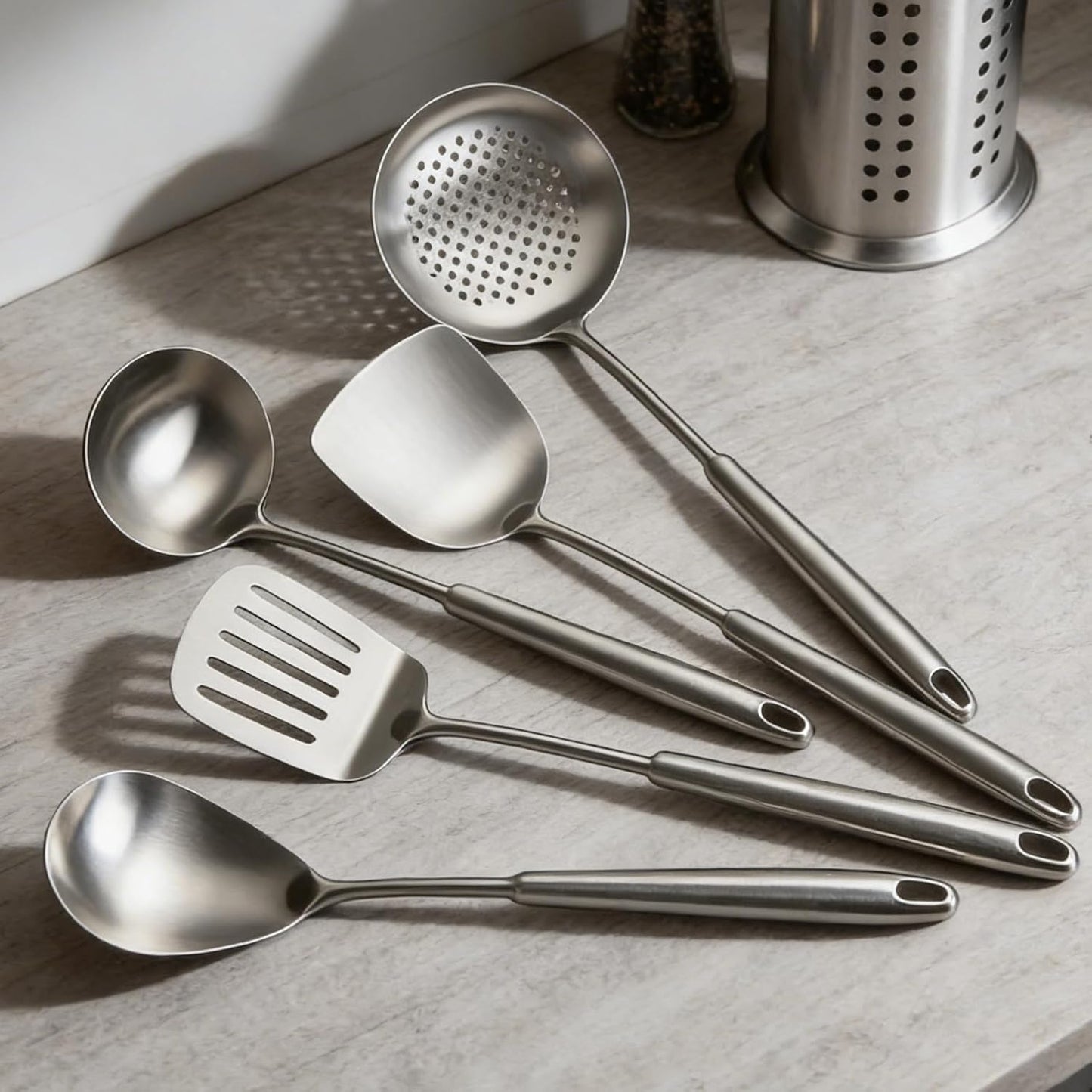 Juego de utensilios de cocina de acero inoxidable 304, 13 piezas de...