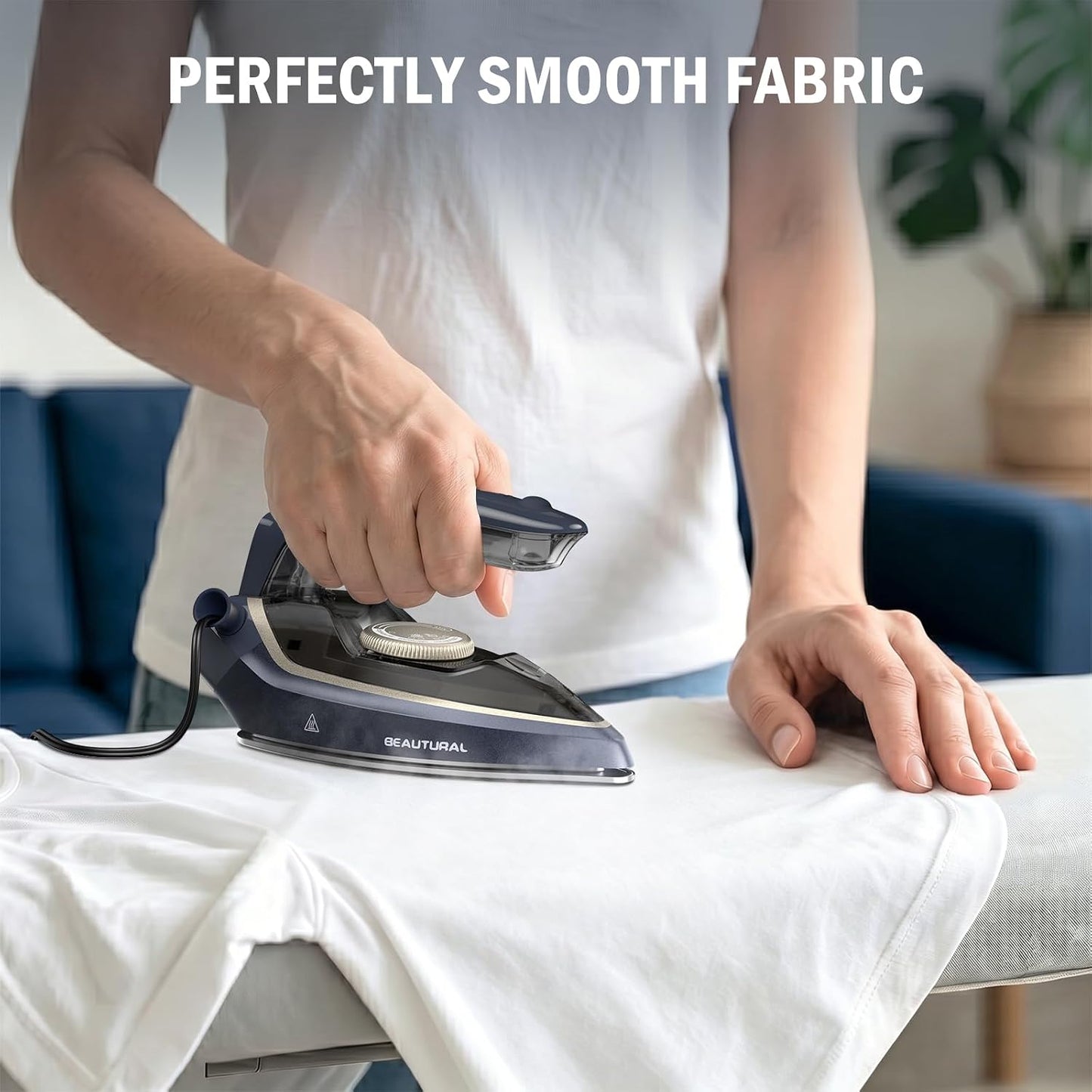 BEAUTURAL Mini plancha de viaje para ropa con doble voltaje, 1000 v...