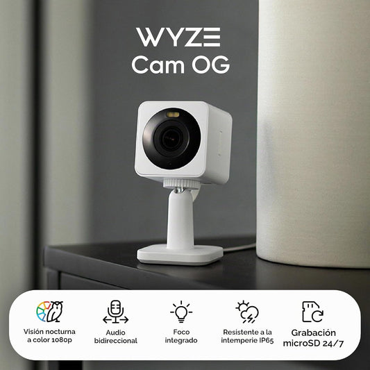 WYZE Cam OG interior\/exterior 1080p Wi-Fi cámara inteligente de se...
