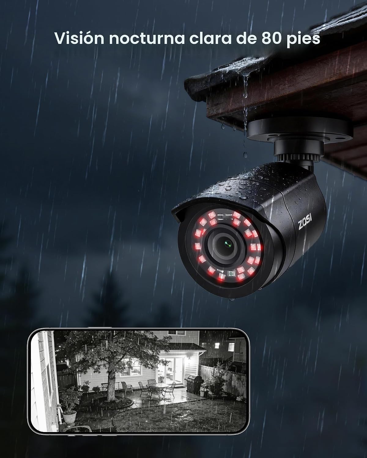 ZOSI - Sistema de cámara de seguridad 3K Lite para interiores y ext...