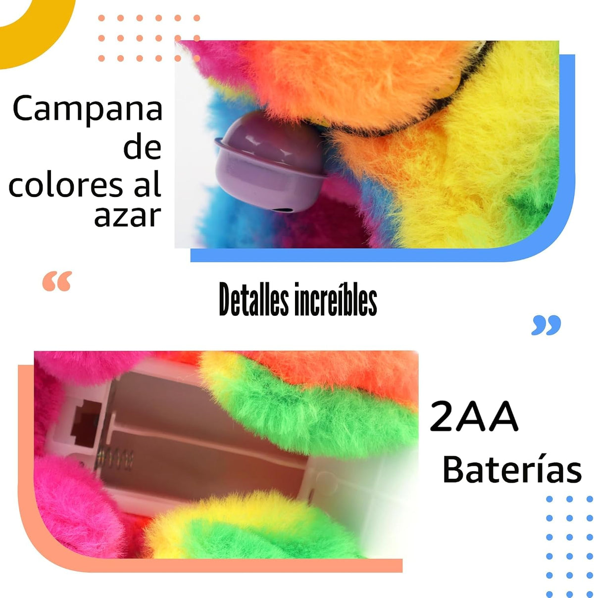 Hopearl - Conejo saltarín con campana, interactivo, mascota electró...