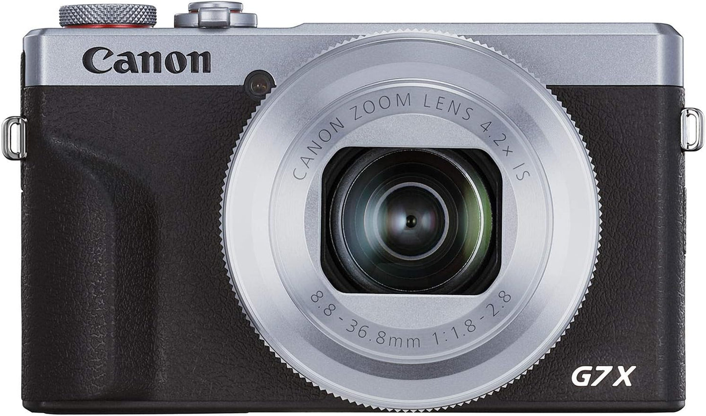 Canon PowerShot G7X Mark III Kit de lente de cámara digital (platea...