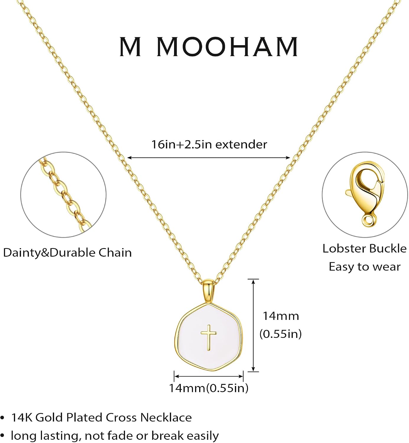 M MOOHAM Regalos de Pascua para mujer, cesta de Pascua, collar de m...