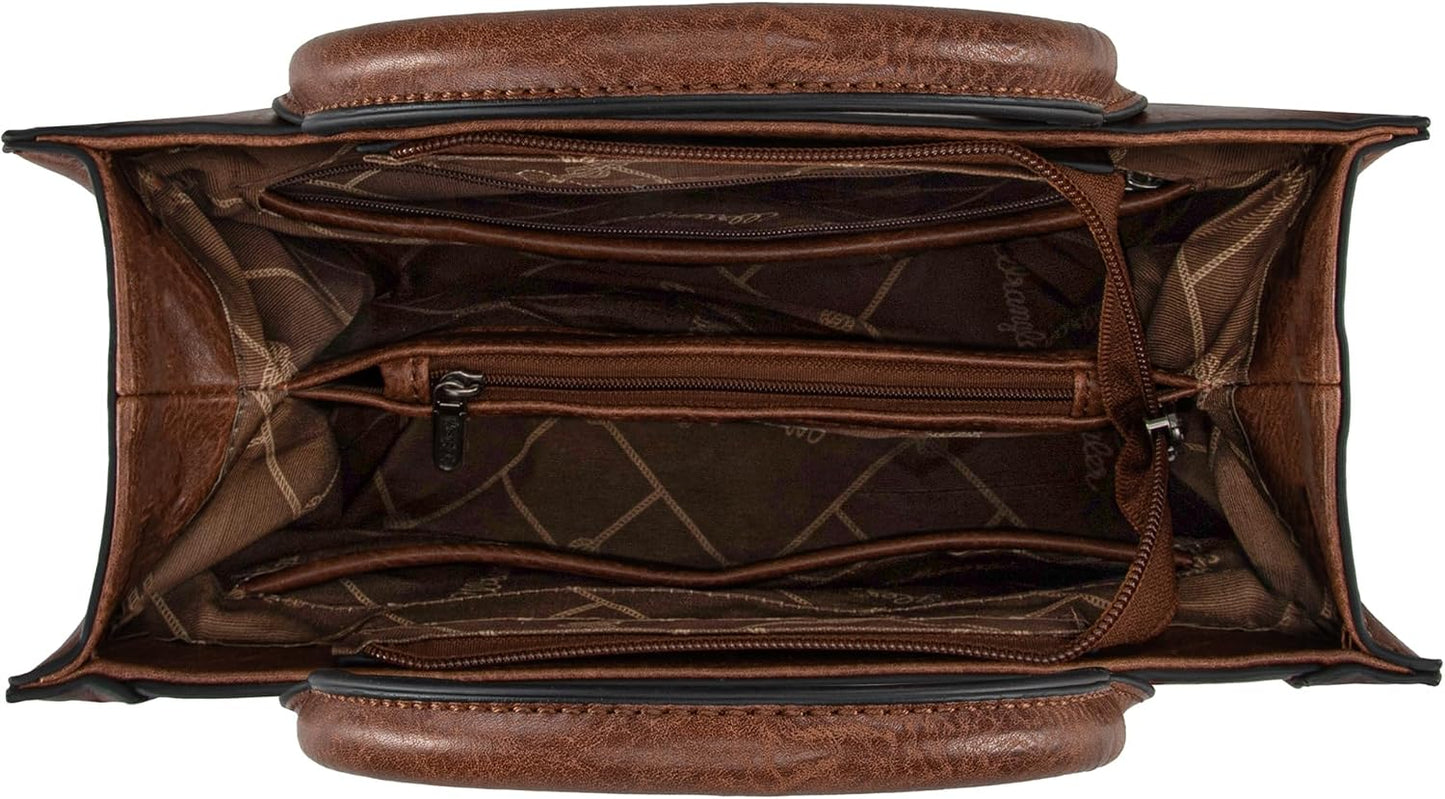 Wrangler - Bolsa de mano para mujer, juego de bolso y cartera de pi...